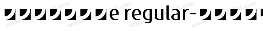 缆忏叶好蜂然须e regular字体转换
